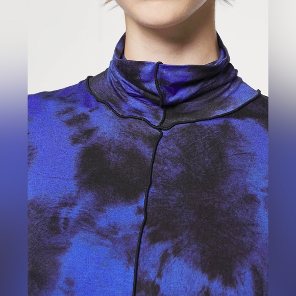 PROENZA SCHOULER
WHITE LABEL
Marble Jersey Turtleneck Dress in
Ultramarine/Black - Picture 9 of 13